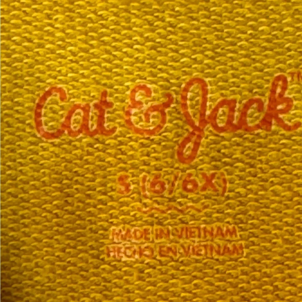 Cat & Jack Yellow Kids Dress Size 6/6X Long Sleeve Casual Pocket Twirl Cute